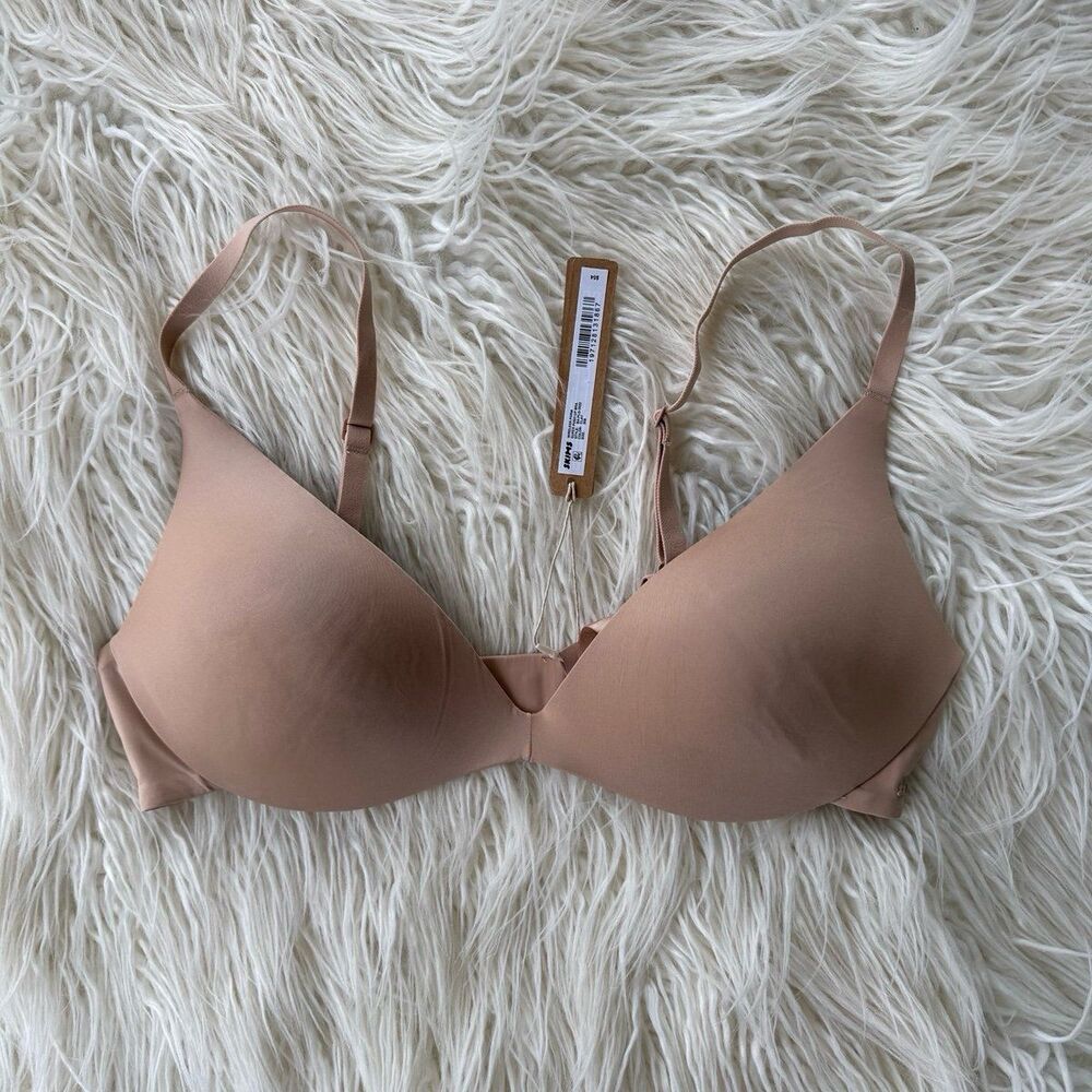 Skims Wireless Super Pushup Bra Clay Size 34B